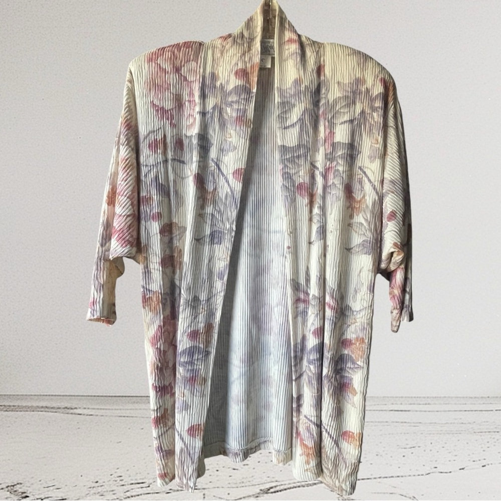 Vintage Arthur Max Floral Blazer Size Medium
